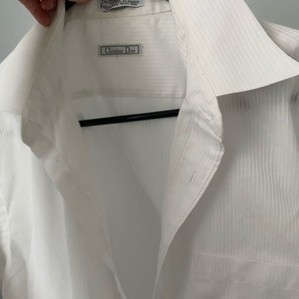 Christian Dior Mens Button Up Shirt — 16 x 32 x 33